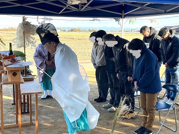神埼市M様邸⌂地鎮祭の画像